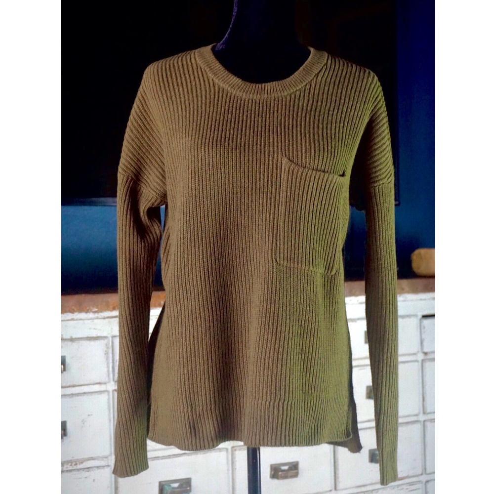 Madewell Thompson Pullover Pocket Sweater New S